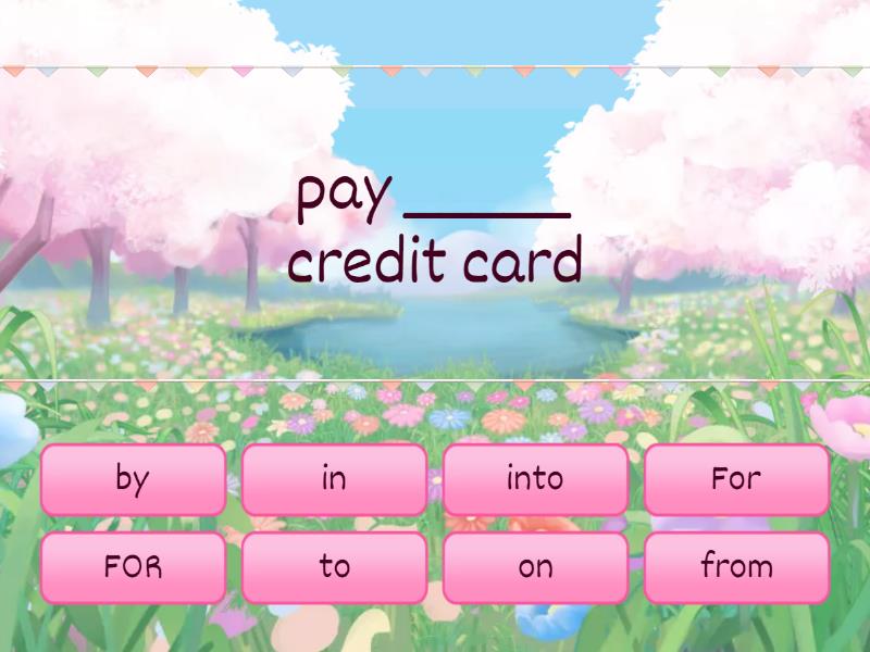 Money prepositions - Find the match