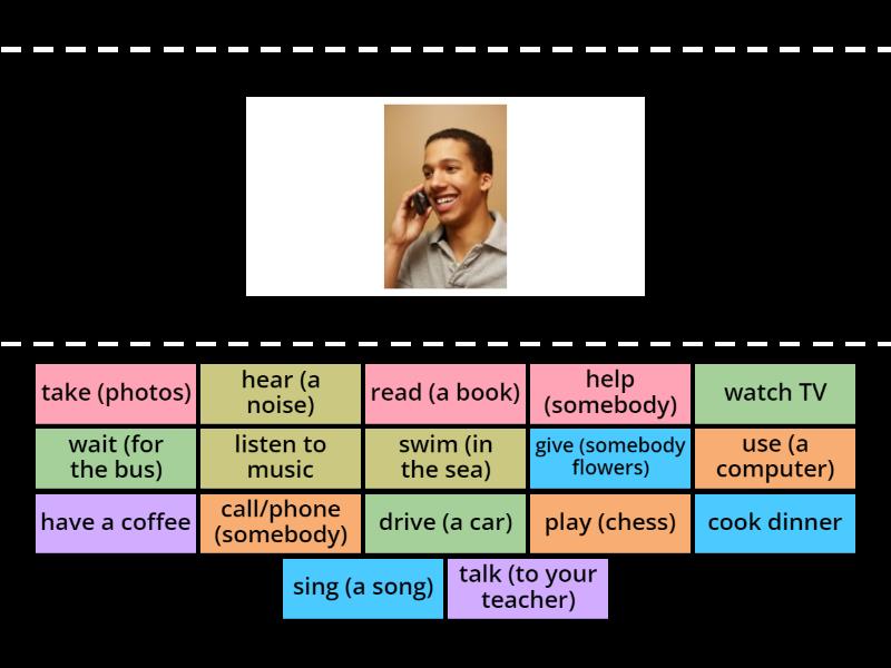 Verb Phrases English File Elementary 2024 - Find the match
