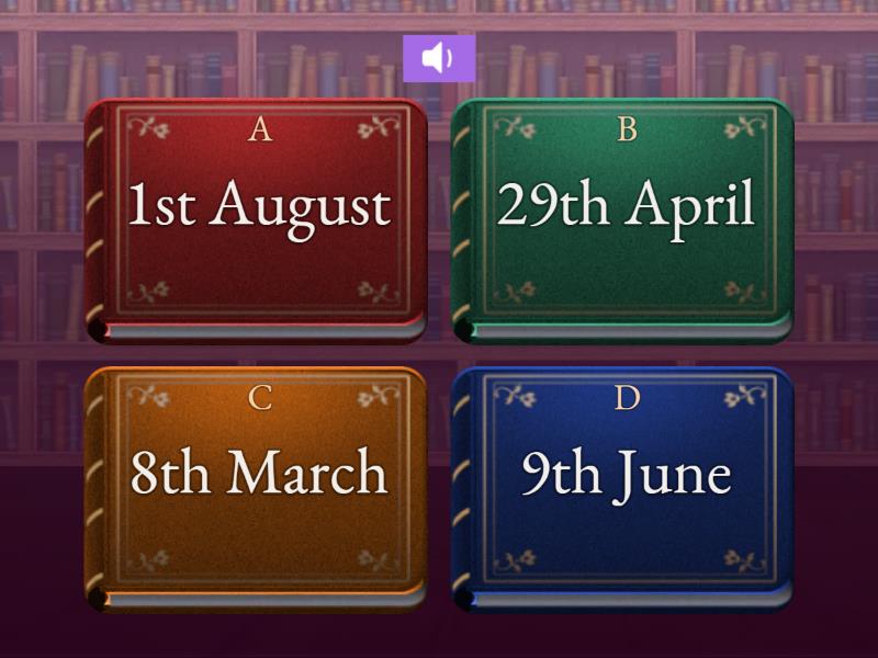  dates quiz