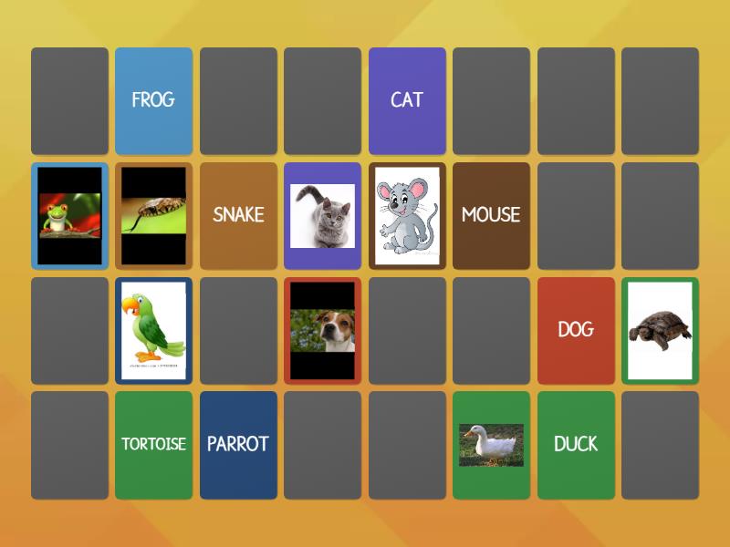 MEMOTEST ANIMALS - Matching pairs