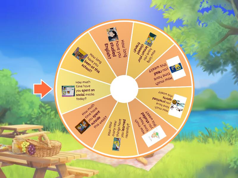 Choose your question! - Spin the wheel