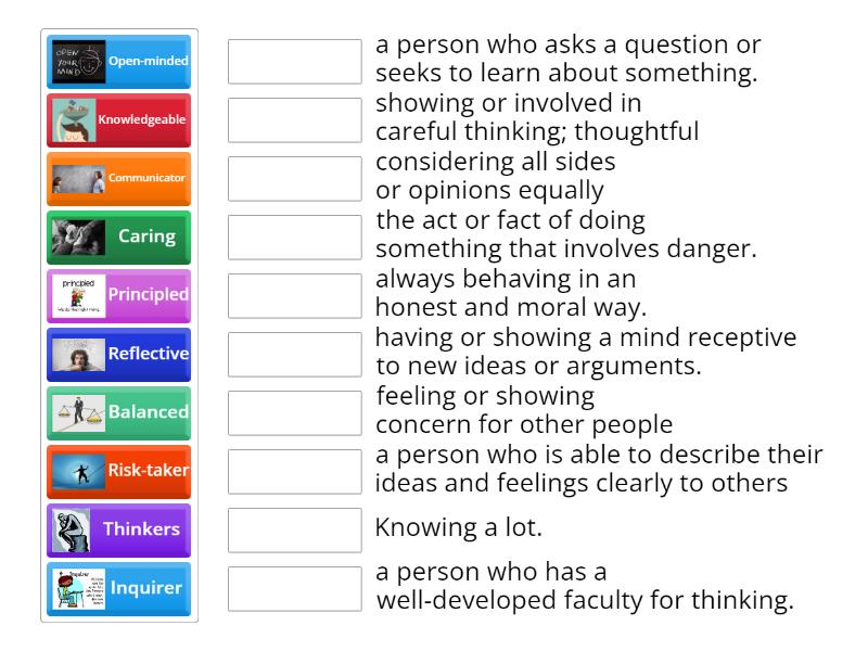 IB Learner Profile - Match up