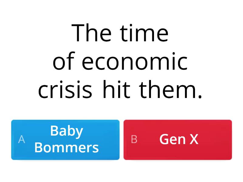 Baby boomers or Gen X - Quiz