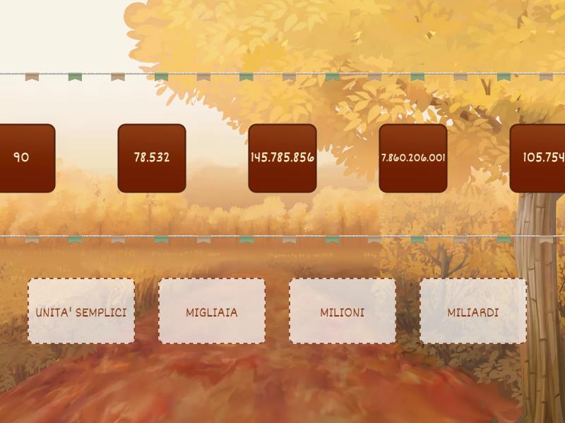 SMISTA I NUMERI - Speed sorting