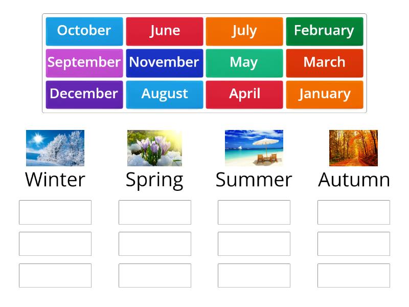 Complete the months and seasons. Seasons and months. Seasons with months. Wordwall months and Seasons.