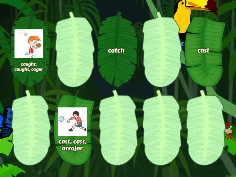 Irregular verbs Cast-cut - Matching pairs