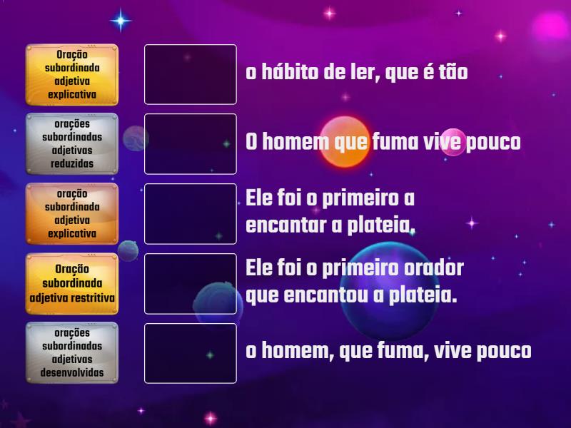 Oração Subordinada Adjetiva Explicativa - Associação