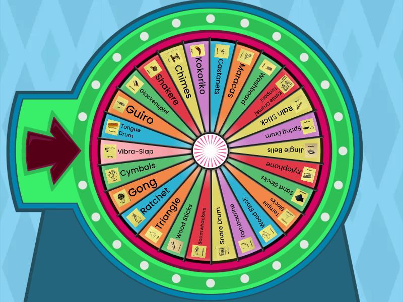 Percussion Instruments - Spin the wheel