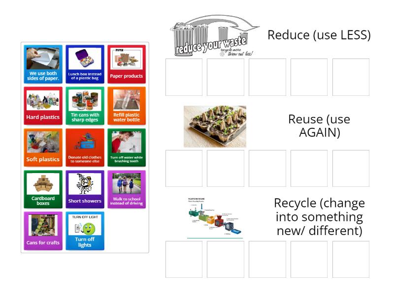 Reduce, Reuse, Recycle - Group sort