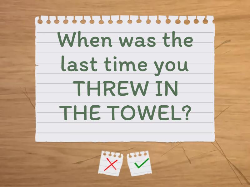 Speakout idioms - Flash cards