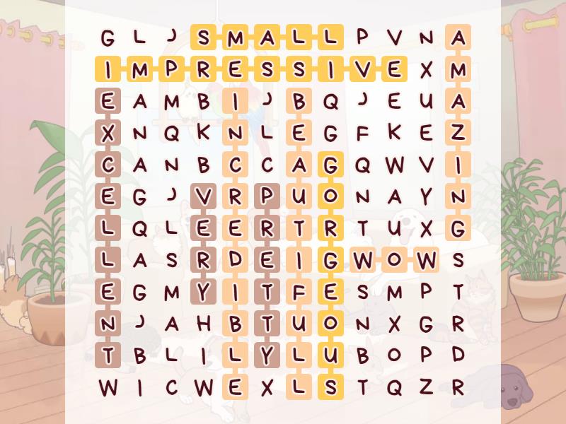 choose the word in the box - Wordsearch