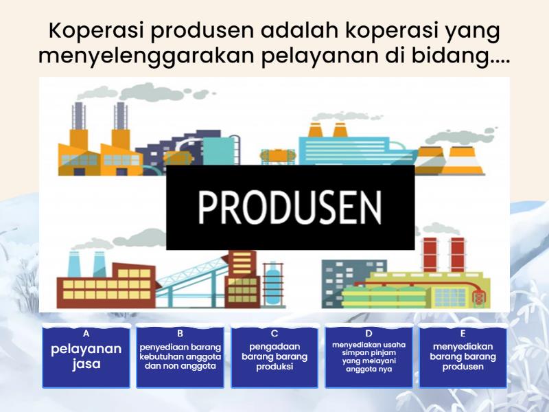 Jenis-jenis Koperasi - Quiz