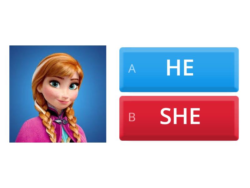 He, she - Quiz