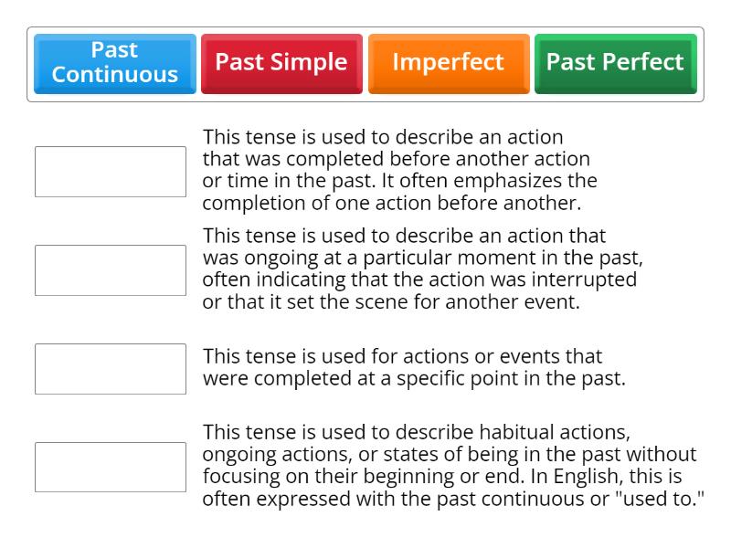 Recount Verbs - Match up