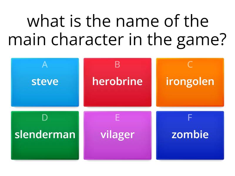 Minecraft quiz