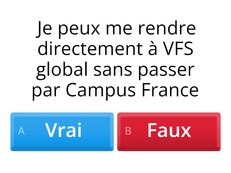 Procédure de visa Quiz