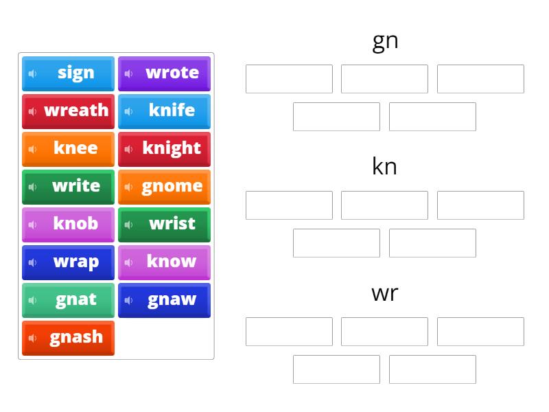 wordwall-sort-silent-consonants-gn-kn-wr-read-aloud-group-sort