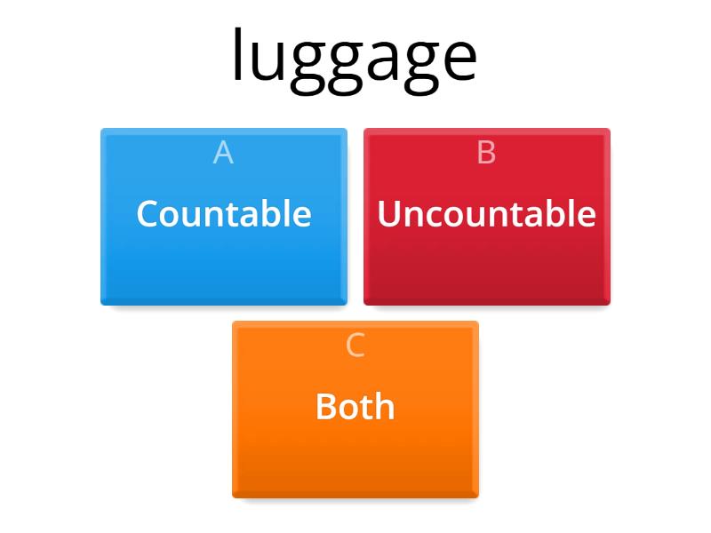 Countable And Uncountable Nouns - Quiz