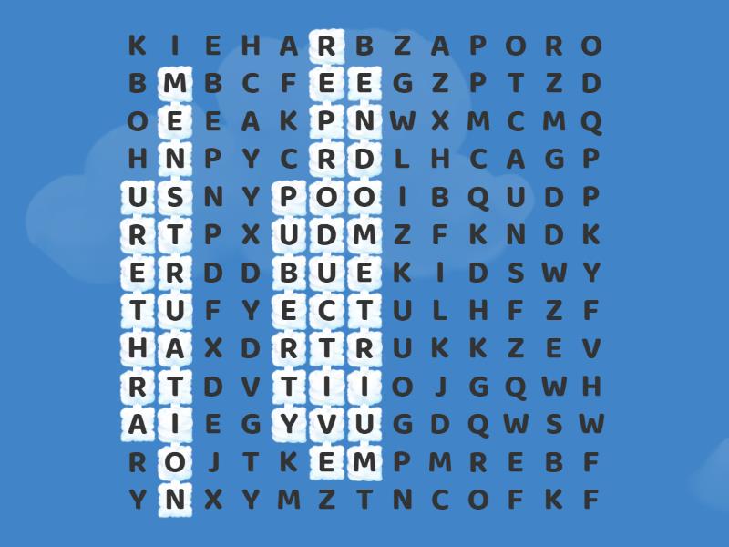 human reproduction system - Wordsearch