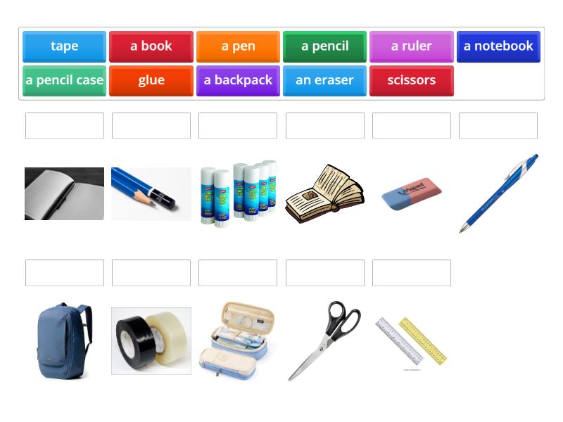 School items - Match up