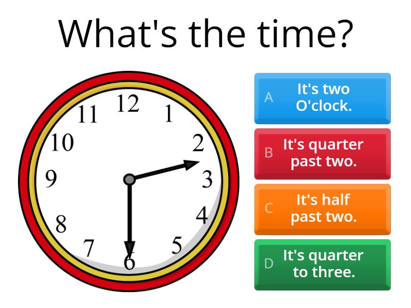 What's the time? - Quiz