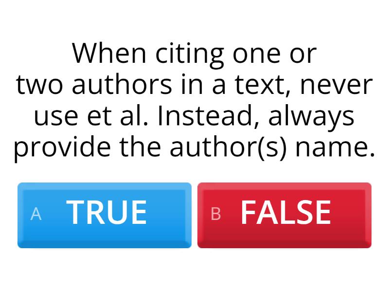 APA - Quiz