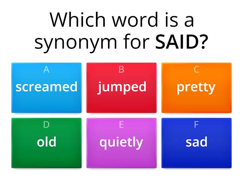A Synonym For Said