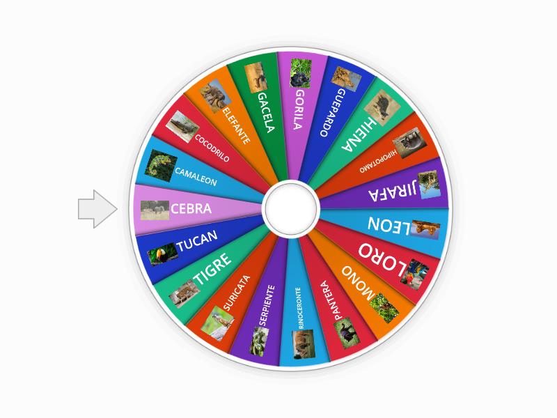 Ruleta Animales de la Selva - Rueda aleatoria