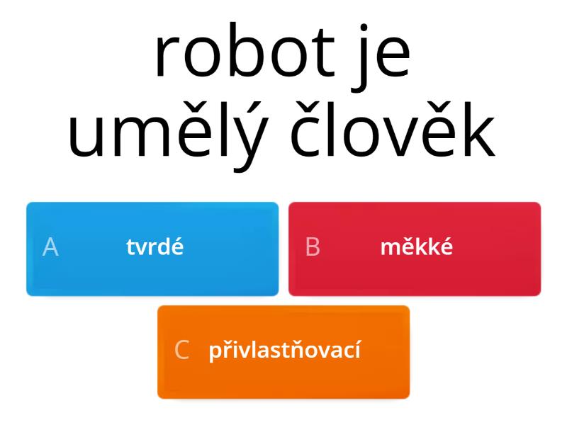 Druhy Přídavných Jmen - Quiz