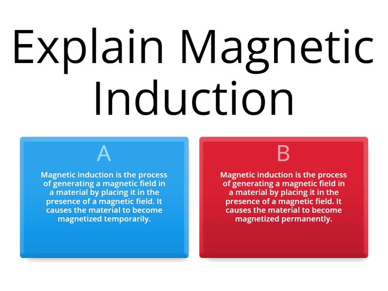 Induction, Magnetization and the Electromagnets - Quiz