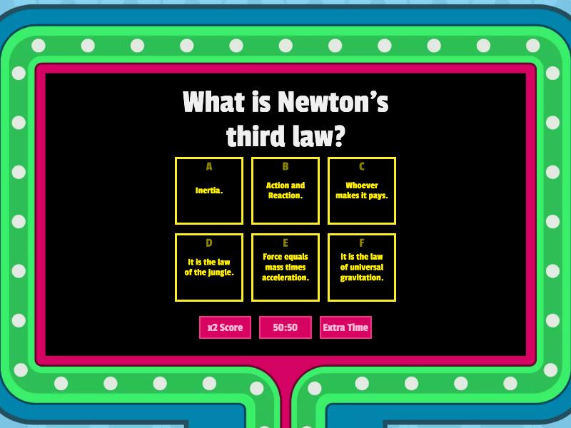 Dinamics gameshow quiz