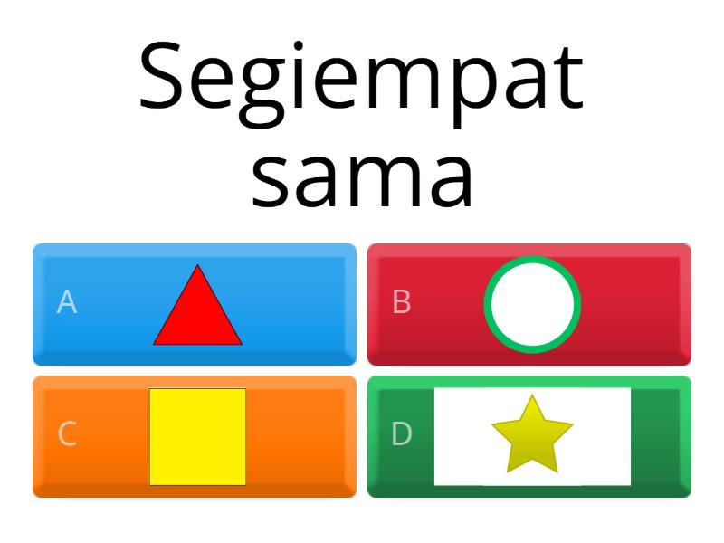 Mengenal Bentuk 2 Dimensi Quiz