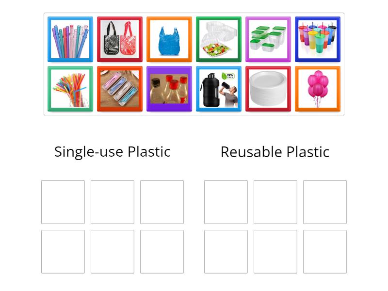 Single-use vs. Reusable Plastic - Ordenar por grupo