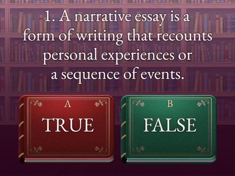 narrative essay quiz