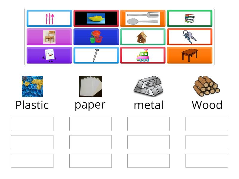 Sorting materials for recycling - Group sort