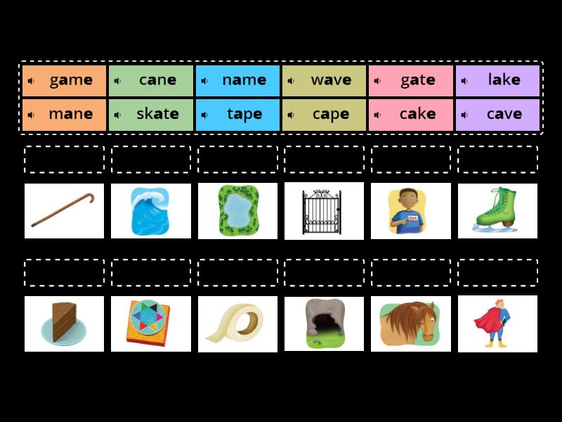 Phonics Oxford a_e - Match up