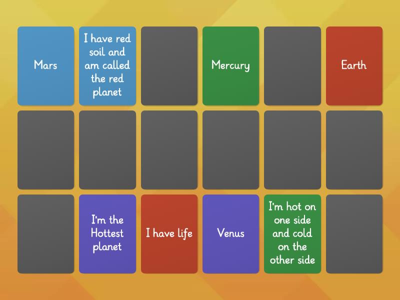 Solar System Match Matching Pairs