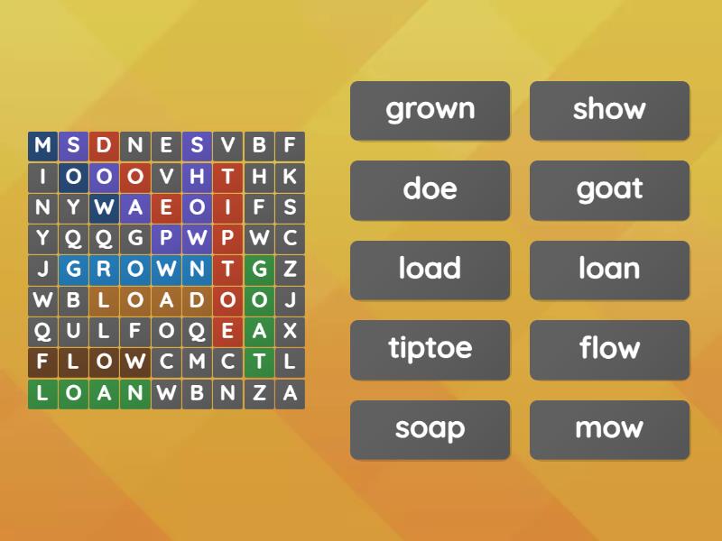 Spelling - Wordsearch
