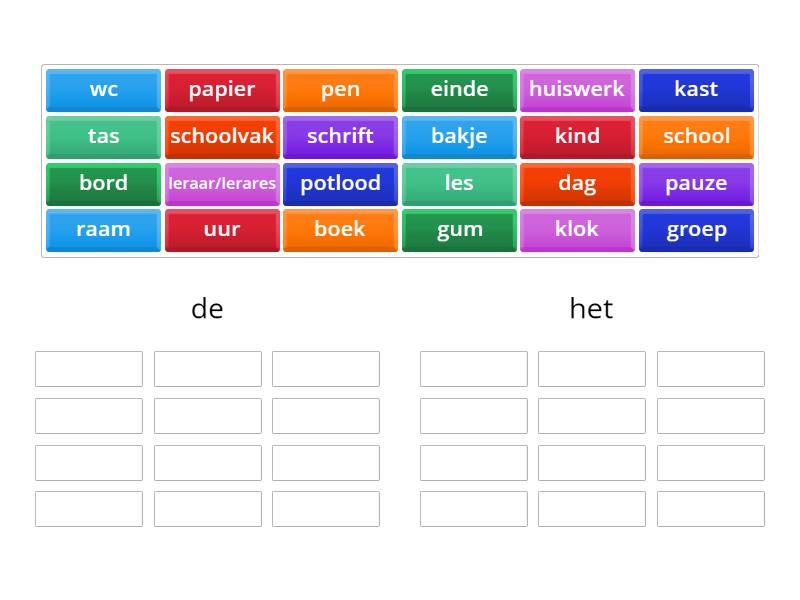 is-het-de-of-het-school-group-sort