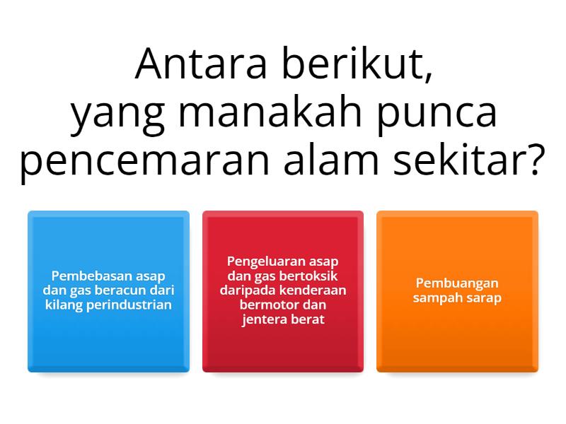 PENCEMARAN ALAM SEKITAR - Quiz