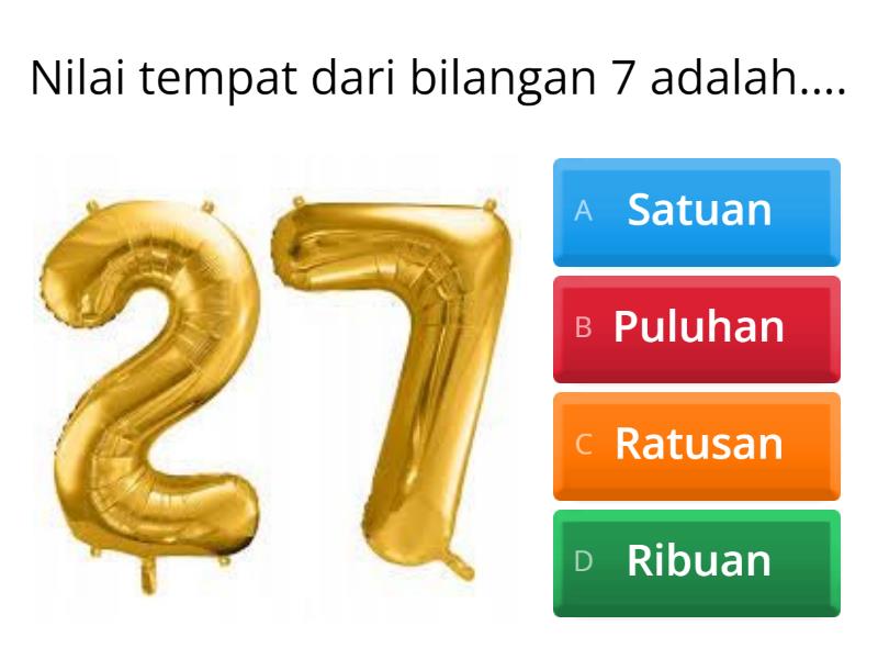 Nilai Tempat Bilangan - Quiz