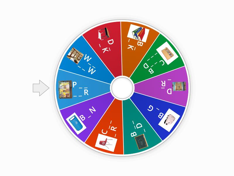 SCHOOL OBJECTS KIDS 1 - Spin the wheel