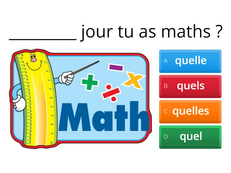 Quel Quelle Quels Ou Quelles - Quiz