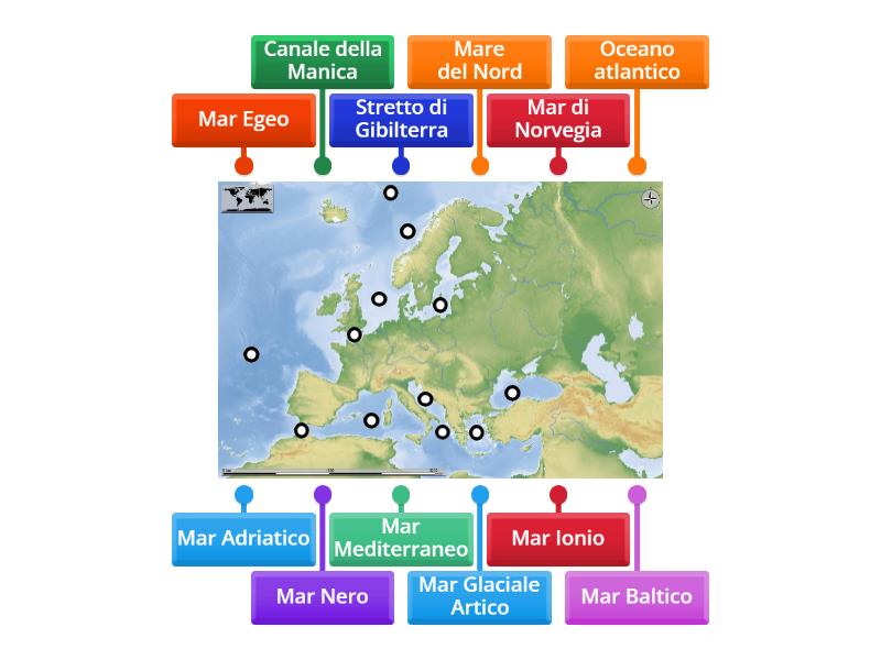 MARI EUROPEI - Labelled diagram