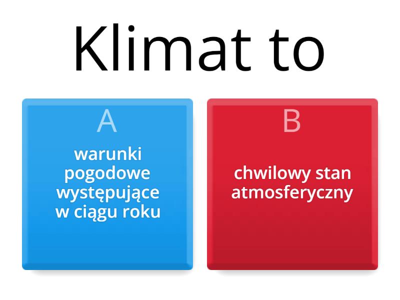 Czynniki Kształtujące Klimat Polski - Quiz