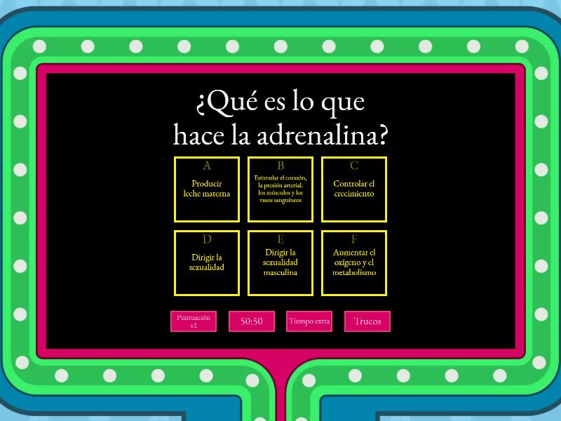 Sistema Endocrino - Concurso De Preguntas