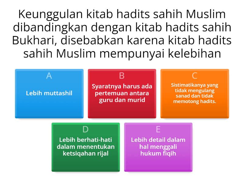 Kuis Hadis Kelompok 7 - Quiz