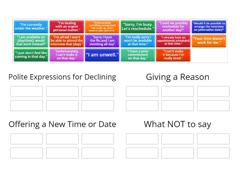 Declining - Group sort