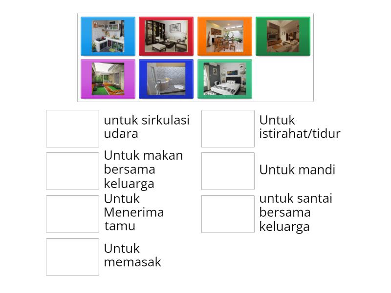 Menjodohkan Gambar Bagian Bagian Rumah Dan Fungsinya Match Up 9529