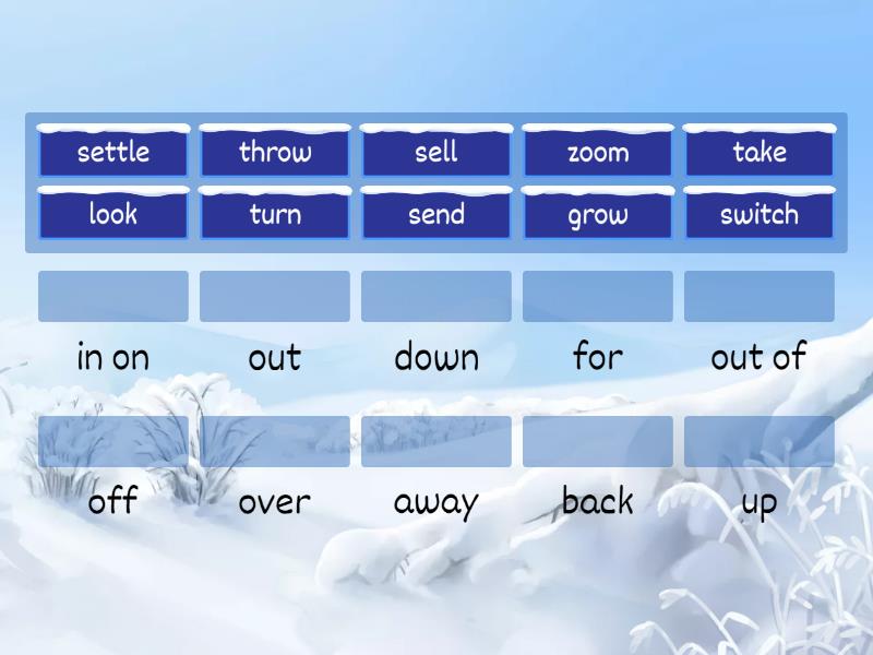 Phrasal verbs _ English File Intermediate Plus - Une las parejas
